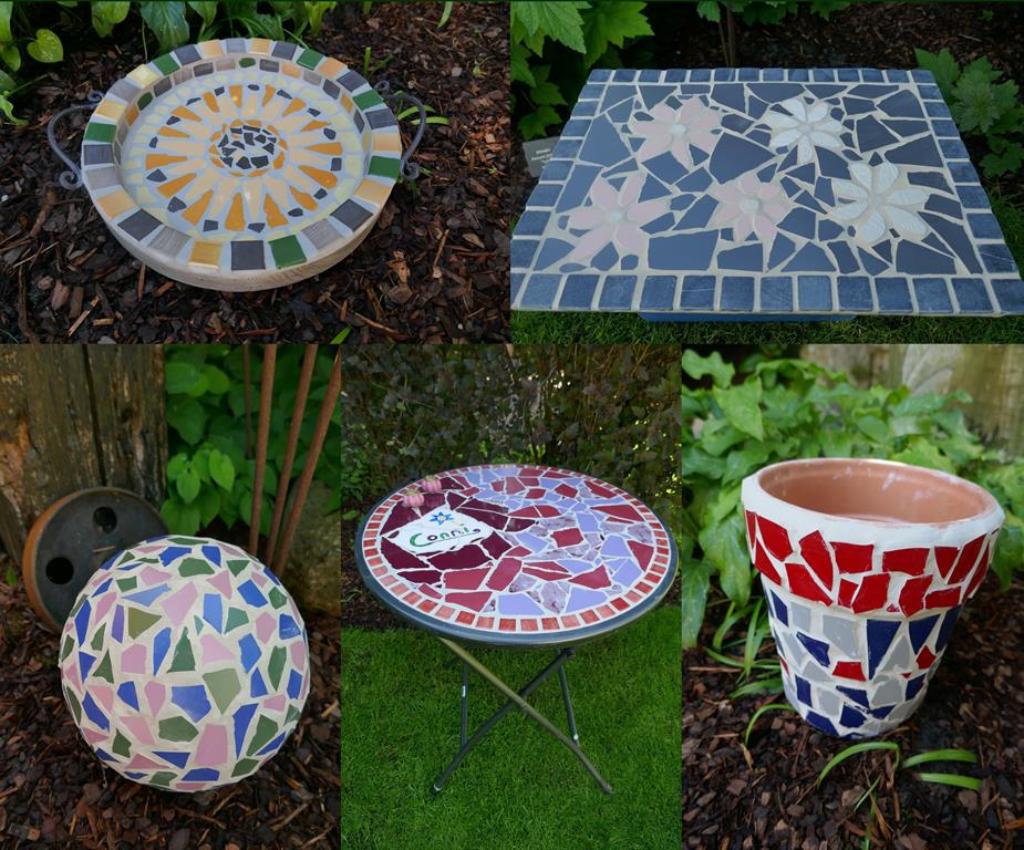 Collage mehrerer Mosaik-Werke